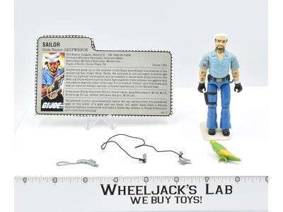 Shipwreck v1 GI Joe 100% Complete 1985 Hasbro Action Figure Vintage