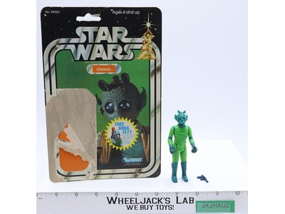 Greedo 100% Complete 20 Back-E Star Wars 1978 Kenner Action Figure NO REPRO