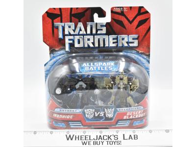 Ironhide vs Desert Blackout Allspark Battles Legends MOSC Hasbro Transformers