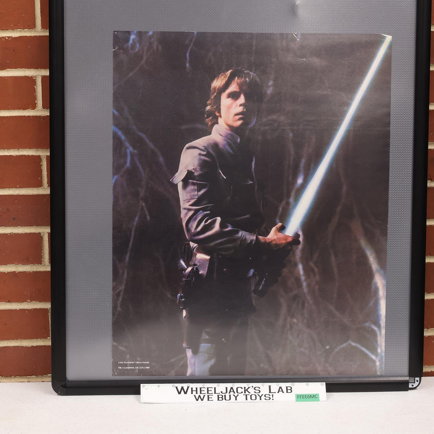 Luke Skywalker Star Wars Empire Strikes Back Poster 1980 Lucasfilm 18.5 X 23"