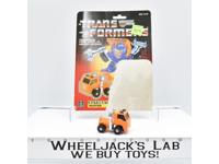 Huffer WITH CARDBACK Vintage Hasbro 1985 G1 Transformers Action Figure