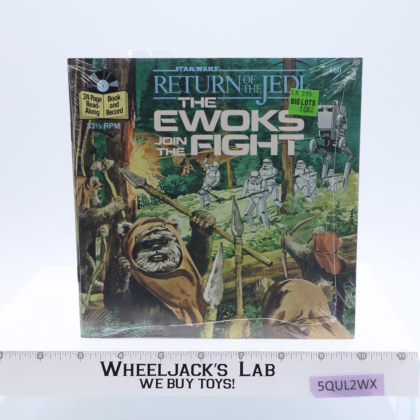 Star Wars ROTJ The Ewoks Join the Fight Book and Record Buena Vista NEW SEALED