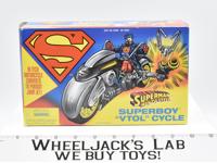 Superboy VTOL Cycle w box Complete Superman Man of Steel Vehicle 1995 Kenner