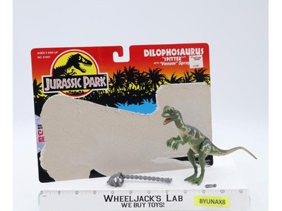 "Spitter" DilophosauruS JP02 100% Complete Kenner 1994 Action Figure W/CARDBACK