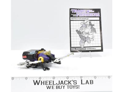 Bombshell ~ 100% Complete 1985 Hasbro G1 Transformers Action Figure W MANUAL