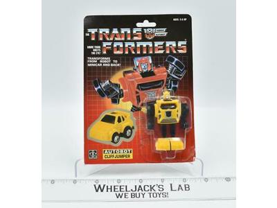 Cliffjumper NR MINT FIG Cardback W BUBBLE Vintage 1985 G1 Transformers