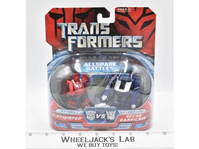 Cliffjumper VS Recon Barricade Allspark Battles Legends MOSC Hasbro Transformers
