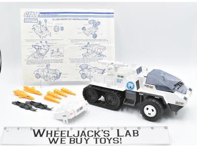 Snow Cat A MISSILE RACK UNBROKEN 1985 Gi Joe Cobra Vintage Vehicle Hasbro