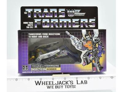Kickback MIB NR MINT FIGURE NICE BOX 1985 Vintage Hasbro G1 Transformers
