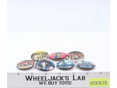 Lot of 7 Bon Jovi Pins Pinbacks Badges 1980s Vintage