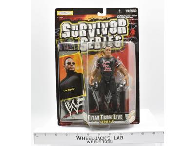 The Rock Survivor Series Titan Tron Lives Action Figure Jakks Pacific WWF 1999