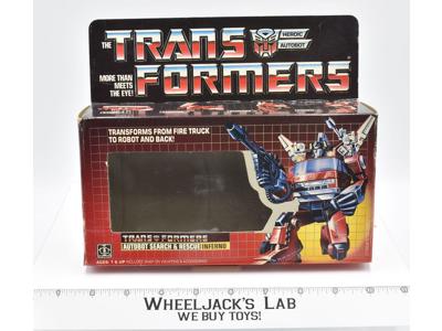 Inferno Box Only 1985 Action Figure Vintage Hasbro G1 Transformers