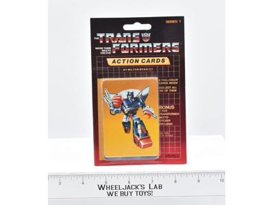 Skids Sealed Pack Card #9 of Transformers Trading Action Cards 1985 G1