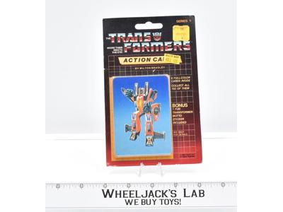 Thrust Sealed Pack Card #100 Transformers Trading Action Cards 1985 G1