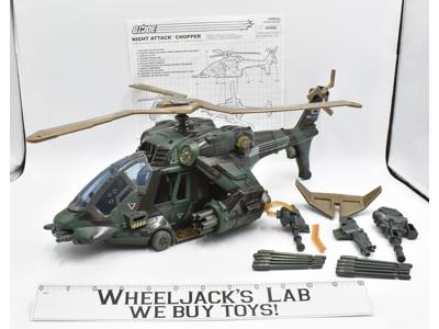 Night Attack Chopper Helicopter ELECTRONIC WORKS #2 100% Complete 2002 GI Joe
