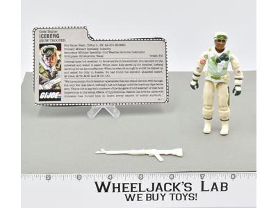 Iceberg Snow Trooper V1 100% Complete GI Joe 1986 Hasbro Action Figure Vintage