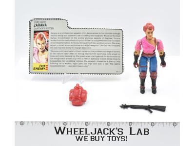 Zarana V1 100% Complete GI Joe 1986 Hasbro Action Figure Vintage