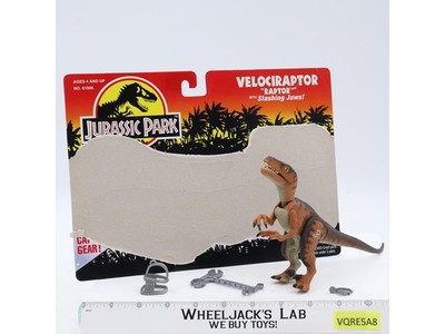 Velociraptor JP03 COMPLETE Jurassic Park Hasbro W/CARDBACK WORKS