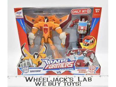 Sunstorm Vs. Autobot Ratchet 2008 Transformers Animated Action Figure