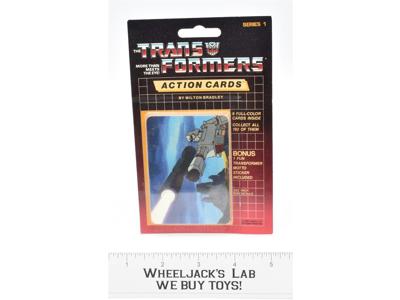 Megatron Sealed Pack Card #140 Transformers Trading Action Cards 1985 G1