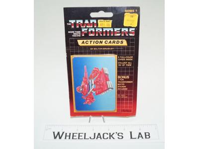 Warpath Sealed Pack Card #31 of Transformers Trading Action Cards 1985 G1