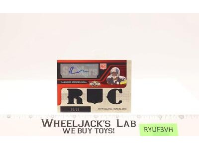 Rashard Mendenhall Rookie Autographed Patch Card 2008 Topps Triple Threads 67/89