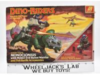 Monoclonius W Mako Boxed Dino Riders Vintage Action Figure 1987 Tyco