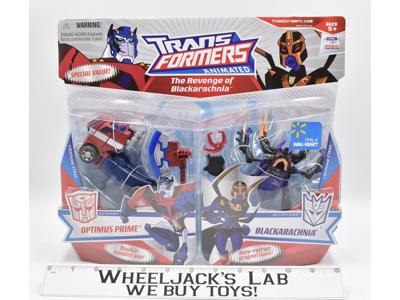 Optimus Prime Blackarachnia Animated Deluxe Walmart MISB 2008 Transformers