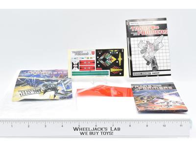 Swoop Decal Sticker Sheet PACKET G1 Transformers 1985 Vintage Hasbro