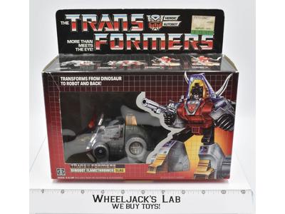 Slag NR MINT FIGURE MIB NICE BOX Complete 1985 Vintage Hasbro G1 Transformers