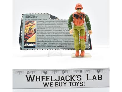 Skidmark Desert Fox Driver Complete GI Joe 1988 Hasbro ARAH