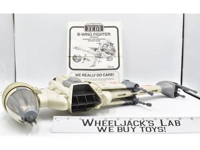 B-Wing Fighter Ship W/Instructions Complete ROTJ Star Wars Vintage Kenner 1983