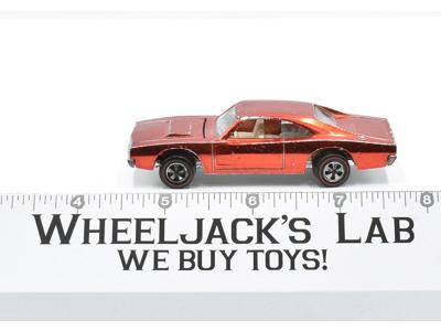 Custom Dodge Charger Red 1969 Redline Hot Wheels Mattel Vintage Redline RL