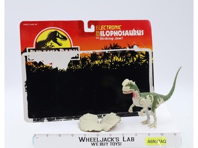 Electronic Dilophosaurus JP11 Jurassic Park 100% Complete 1993 Kenner W/CARDBACK