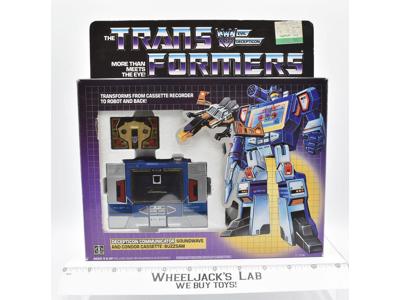 Soundwave MIB NICE BOX NR MINT FIGURE Vintage Hasbro G1 Transformers 1985