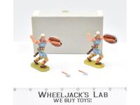8505 2 Viking Foot Soldiers W Axes Toy Soldiers Elastolin 70MM W/BOX