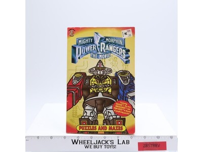 Mighty Morphin Power Rangers The Movie Puzzles and Mazes Book 1995 Honey Bear