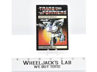 Jazz Action Figure Vintage Instruction Manual Booklet 1984 G1 Transformers