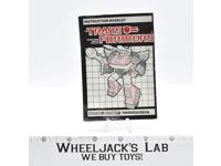 Smokescreen Action Figure Instruction Manual 1985 Vintage Hasbro G1 Transformers