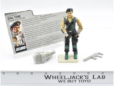 Dial-Tone Communications 100% Complete GI Joe 1986 Hasbro Action Figure Vintage