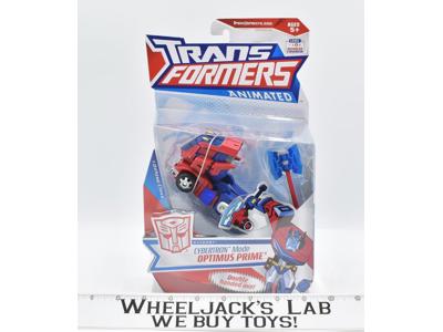Cybertron Mode Optimus Prime 2007 Deluxe Animated NEW MOSC Hasbro Transformers