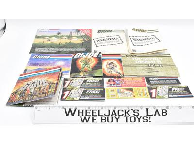Lot #3 Catalog Flyers Brochures Inserts Paperwork Posters GI Joe Vintage