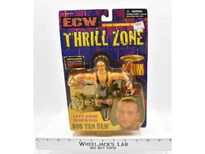 Left Arm Smash Rob Van Dam Thrill Zone ECW Sealed Action Figure Toymakers 2000