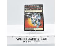 Mirage Action Figure Instruction Manual Booklet 1984 Hasbro G1 Transformers