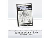 Barrage Action Figure Instruction Manual Booklet 1985 Hasbro G1 Transformers