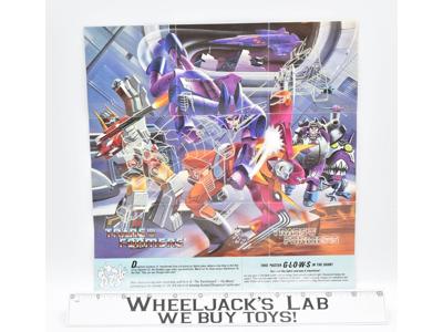 Superion Gnaw Insert Poster Glow n The Dark G1 Transformers Hasbro Action Figure