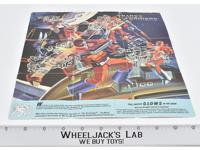 Predaking Rodimus Insert Poster Glow n The Dark G1 Transformers Acion Figure