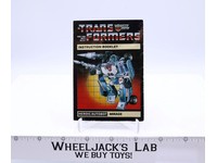 Mirage Instruction Manual Booklet 1984 Hasbro G1 Transformers Vintage