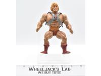 He-Man SOFT HEAD BROKEN CHEST STRAP 1982 MOTU Masters of the Universe