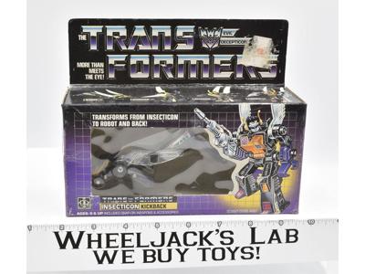 Kickback MIB 100% Complete 1985 Vintage Hasbro Action Figure G1 Transformers